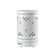 Devanti Ultrasonic Aroma Diffuser Aromatherapy 100ml LED Lights Iron Humidifier Forest