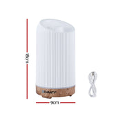 Devanti Ultrasonic Aroma Diffuser Aromatherapy 200ml LED Lights Iron Humidifier Forest