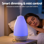 Devanti Ultrasonic Essential Oil Premium Aromatherapy Diffuser Aromatherapy Cool Mist Humidifier w/ LED Light 300ml