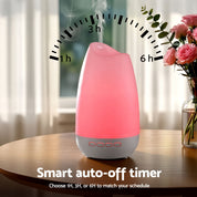 Devanti Ultrasonic Essential Oil Premium Aromatherapy Diffuser Aromatherapy Cool Mist Humidifier w/ LED Light 300ml