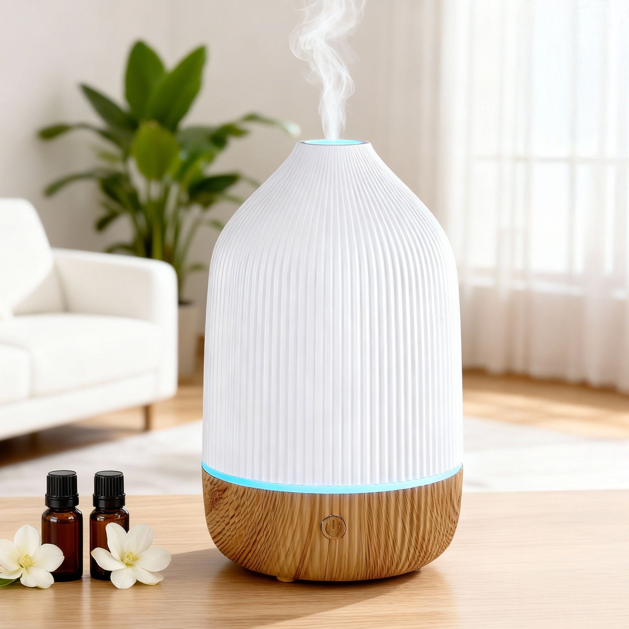 Devanti Ultrasonic Premium Aromatherapy Diffuser Aromatherapy 100ml LED Lights Iron Humidifier Forest