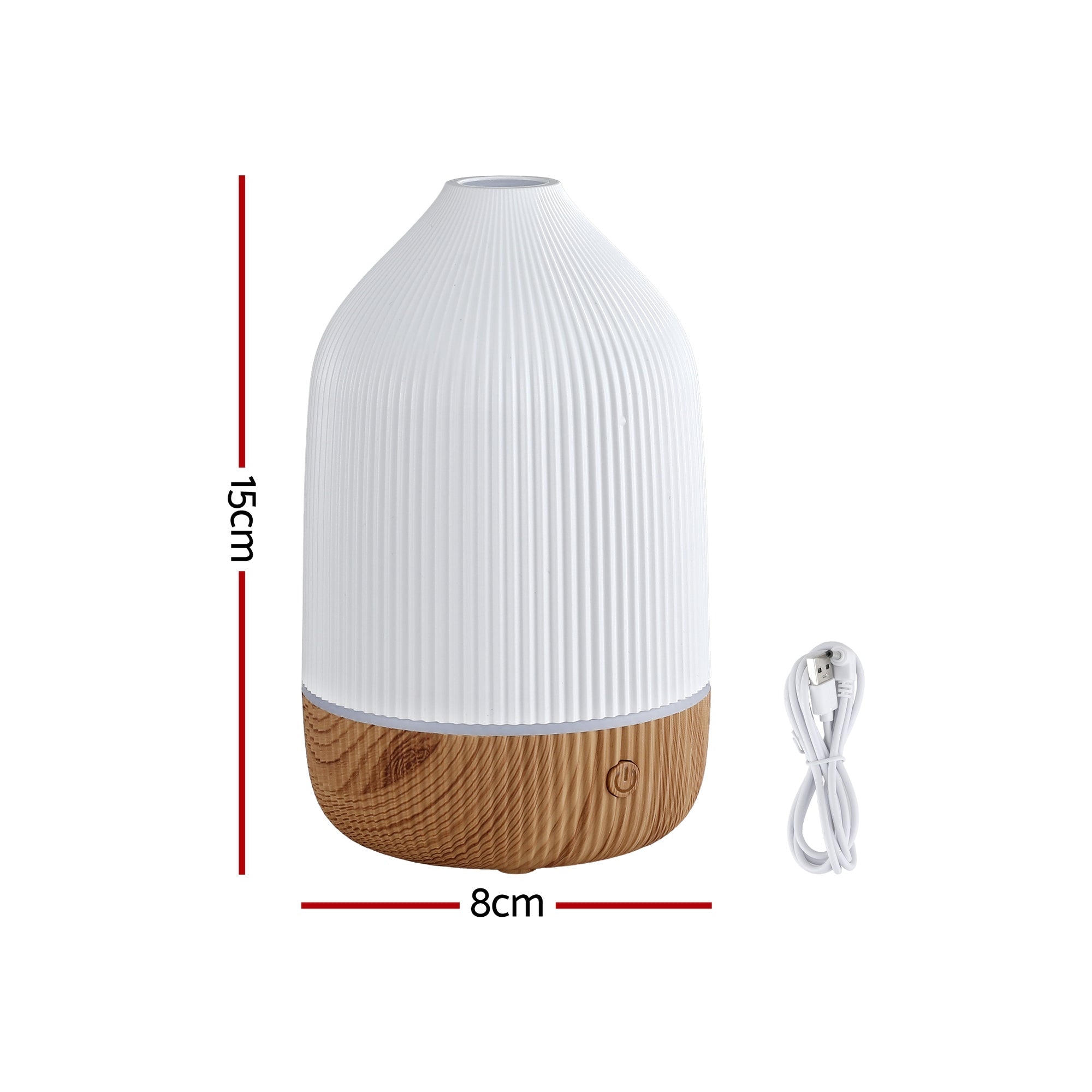 Devanti Ultrasonic Premium Aromatherapy Diffuser Aromatherapy 100ml LED Lights Iron Humidifier Forest