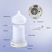 Devanti Ultrasonic Premium Aromatherapy Diffuser Aromatherapy 100ml LED Lights Iron Humidifier Forest