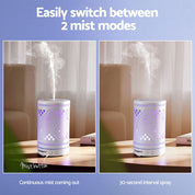 Devanti Ultrasonic Premium Aromatherapy Diffuser Aromatherapy 100ml LED Lights Iron Humidifier Forest