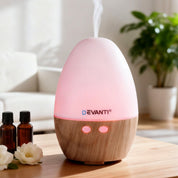 Devanti Ultrasonic Premium Aromatherapy Diffuser Aromatherapy 130ml LED Lights Iron Humidifier Forest