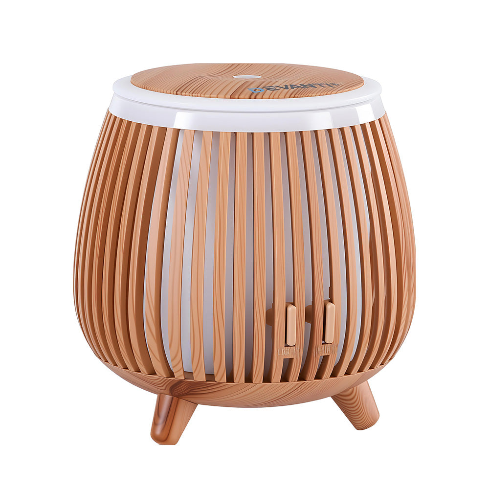 Devanti Ultrasonic Premium Aromatherapy Diffuser Aromatherapy 140ml LED Lights Iron Humidifier Forest Deep Wood