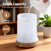 Devanti Ultrasonic Premium Aromatherapy Diffuser Aromatherapy 200ml LED Lights Iron Humidifier Forest