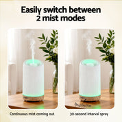 Devanti Ultrasonic Premium Aromatherapy Diffuser Aromatherapy 200ml LED Lights Iron Humidifier Forest
