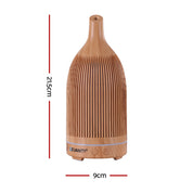 Devanti Ultrasonic Premium Aromatherapy Diffuser Aromatherapy 200ml LED Lights Iron Humidifier Forest Light wood grain