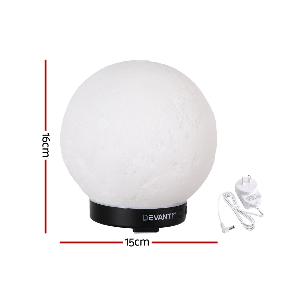 Devanti Ultrasonic Premium Aromatherapy Diffuser Aromatherapy Moon Lamp 100ml