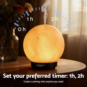 Devanti Ultrasonic Premium Aromatherapy Diffuser Aromatherapy Moon Lamp 100ml