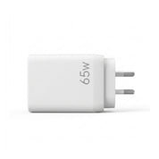 Devanti USB C Charger 65W Fast Charger 3 Port PD Wall Adapter White