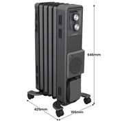 Dimplex 1.5kW Oil Free Column Heater 5 Fin with Thermostat Turbo Fan