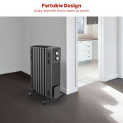 Dimplex Oil Free 1.5kW Column Heater w/ Thermostat in Black