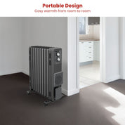 Dimplex Oil Free 2.4kW Column Heater w/ Thermostat and Turbo Fan in Black