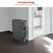 Dimplex Oil Free 2.4kW Column Heater w/ Turbo Fan and Timer in Black