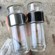 Double Wall Glass Tea Infuser Bottle - Home & Garden > Kitchenware > Drinkware