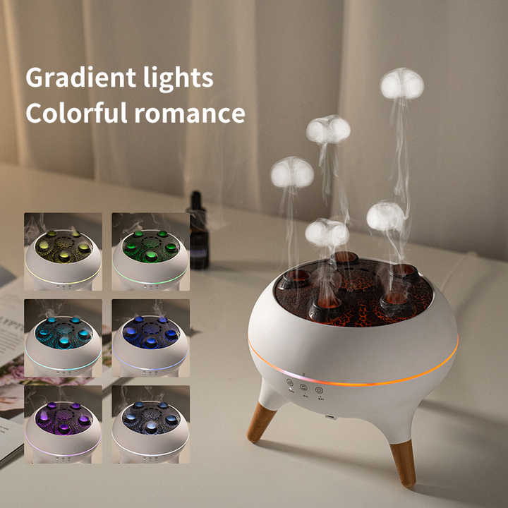 Dynamic Jellyfish Premium Aromatherapy Diffuser with Timer, Ambient Lighting, and Adjustable Mist Modes