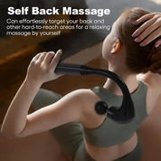 Electric Deep Tissue Massage Gun - Handheld Back and Muscle Relaxation Therapeutic Massager with Adjustable Speed and Attachments