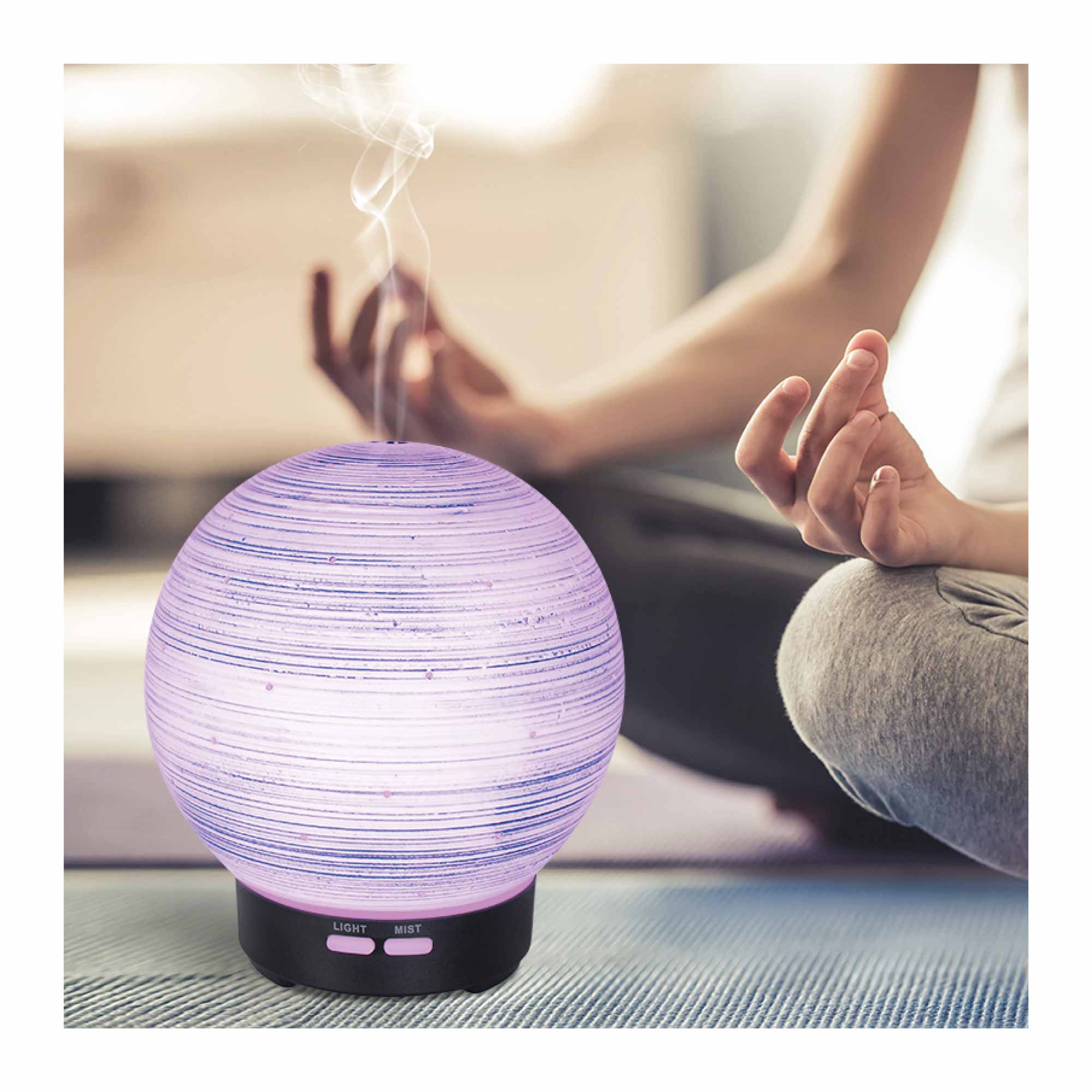 Essential Oil Aroma Diffuser - 100ml Ball Aromatherapy Ultrasonic Humidifier - Appliances > Aroma Diffusers &