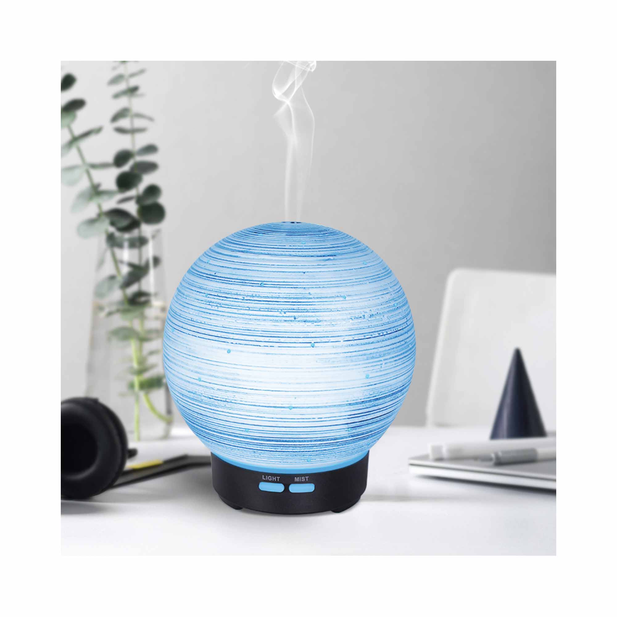 Essential Oil Aroma Diffuser - 100ml Ball Aromatherapy Ultrasonic Humidifier - Appliances > Aroma Diffusers &