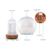 Essential Oil Aroma Diffuser - 100ml Mirror Ball 3D Fireworks Mist Humidifier - Appliances > Aroma Diffusers &