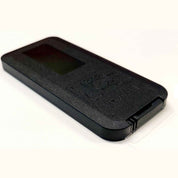 Black leather phone case with embossed design for Essential Oil Aroma Diffuser