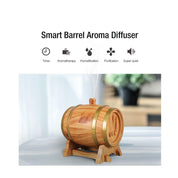 Essential Oil Aroma Diffuser - 350ml Barrel Wood Ultrasonic Air Mist Humidifier - Appliances > Aroma Diffusers &