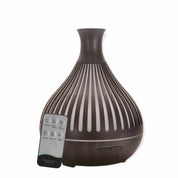 Essential Oil Aroma Diffuser - 400ml Remote Dark Wood Ultrasonic Mist Humidifier - Appliances > Aroma Diffusers &