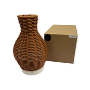 Essential Oil Aroma Diffuser and Remote - 100ml Rattan Vase Mist Humidifier - Appliances > Aroma Diffusers &