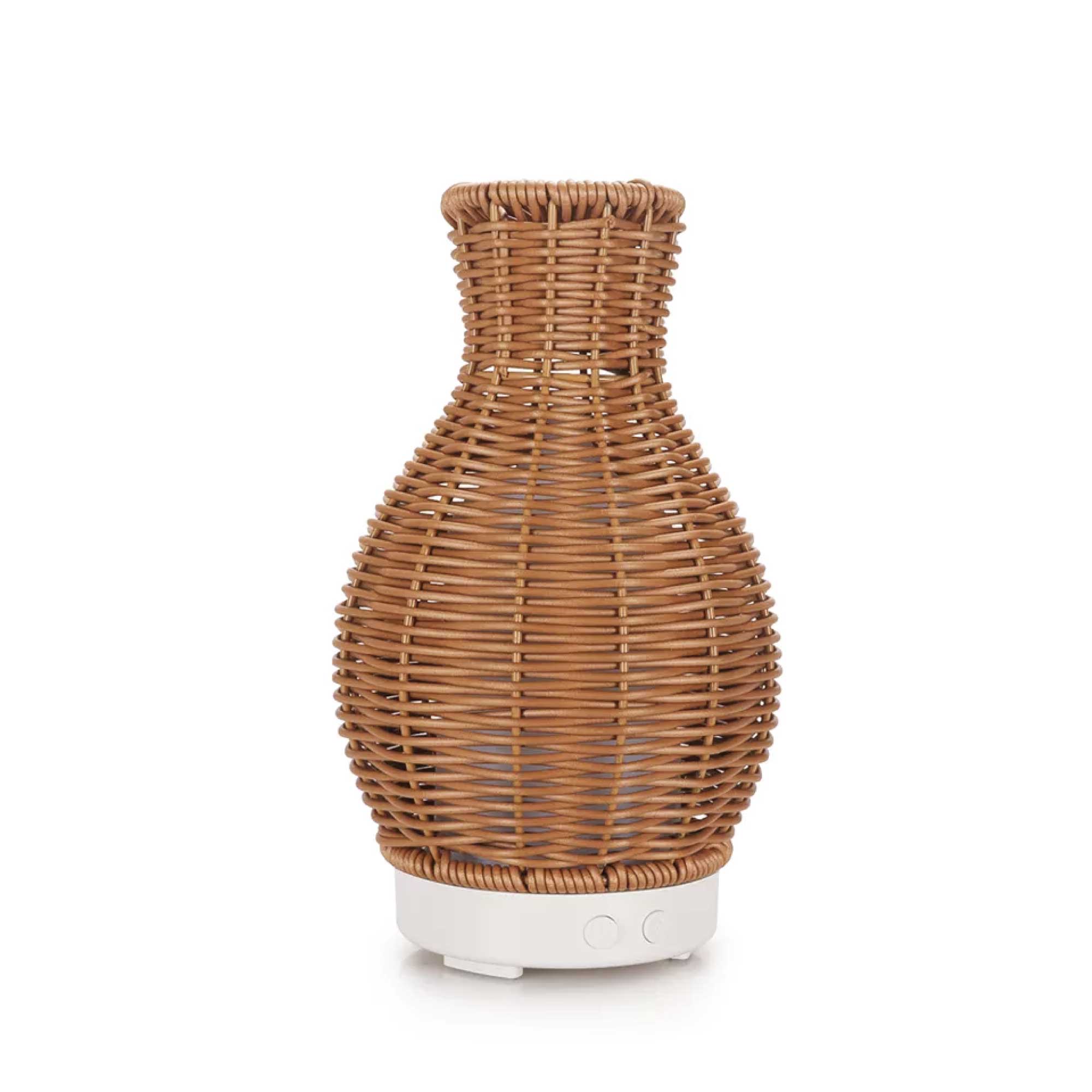 Essential Oil Aroma Diffuser and Remote - 100ml Rattan Vase Mist Humidifier - Appliances > Aroma Diffusers &