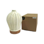 Essential Oil Aroma Diffuser and Remote - 100ml Rattan White Mist Humidifier - Appliances > Aroma Diffusers &