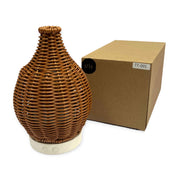 Essential Oil Aroma Diffuser and Remote - 100ml Rattan Woven Mist Humidifier - Appliances > Aroma Diffusers &