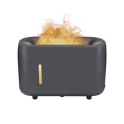 Dark gray toaster with flames; Essential Oil Aroma Diffuser Grey 240ml Flame Style Mist