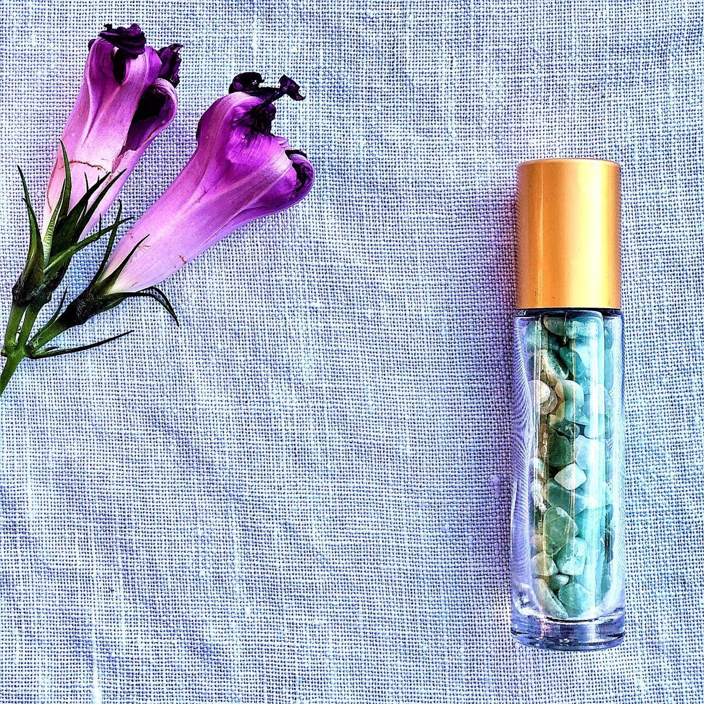 Essential Oil Crystal Gemstone Roller Bottle - Health & Beauty > Massage & Relaxation > Massage Oils