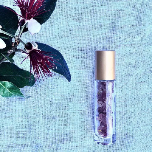 Essential Oil Crystal Gemstone Roller Bottle - Health & Beauty > Massage & Relaxation > Massage Oils