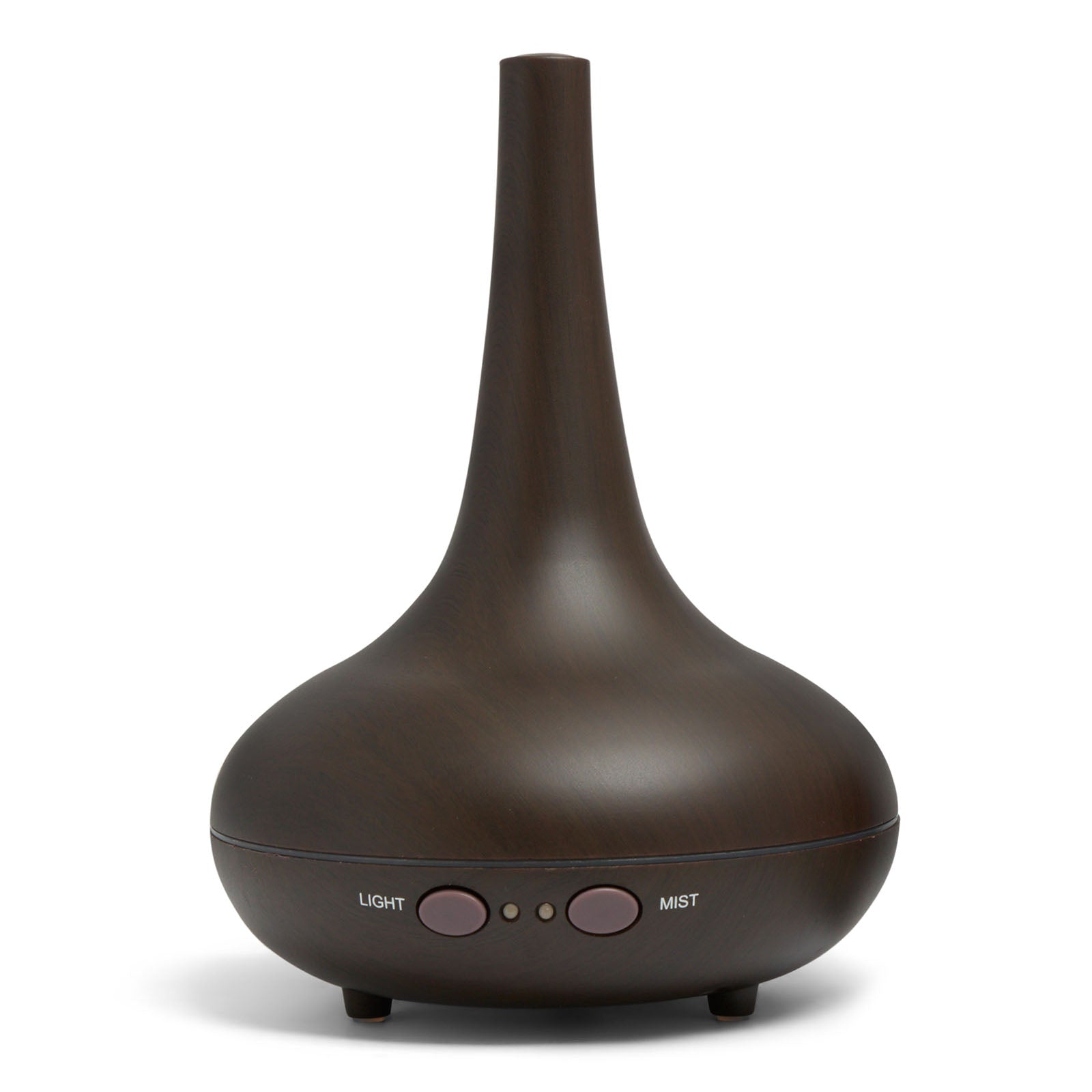 Essential Oil Diffuser Ultrasonic Humidifier Aromatherapy LED Light 200ML 3 Oils - Dark Wood Grain - Appliances > Aroma