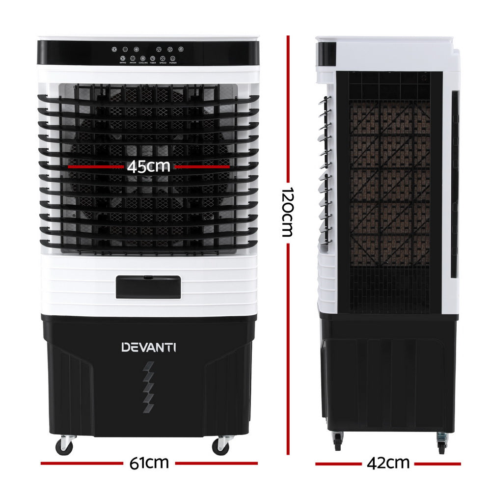 Devanti 60L Evaporative Air Cooler Conditioner - Appliances > Air Conditioners > Evaporative Coolers