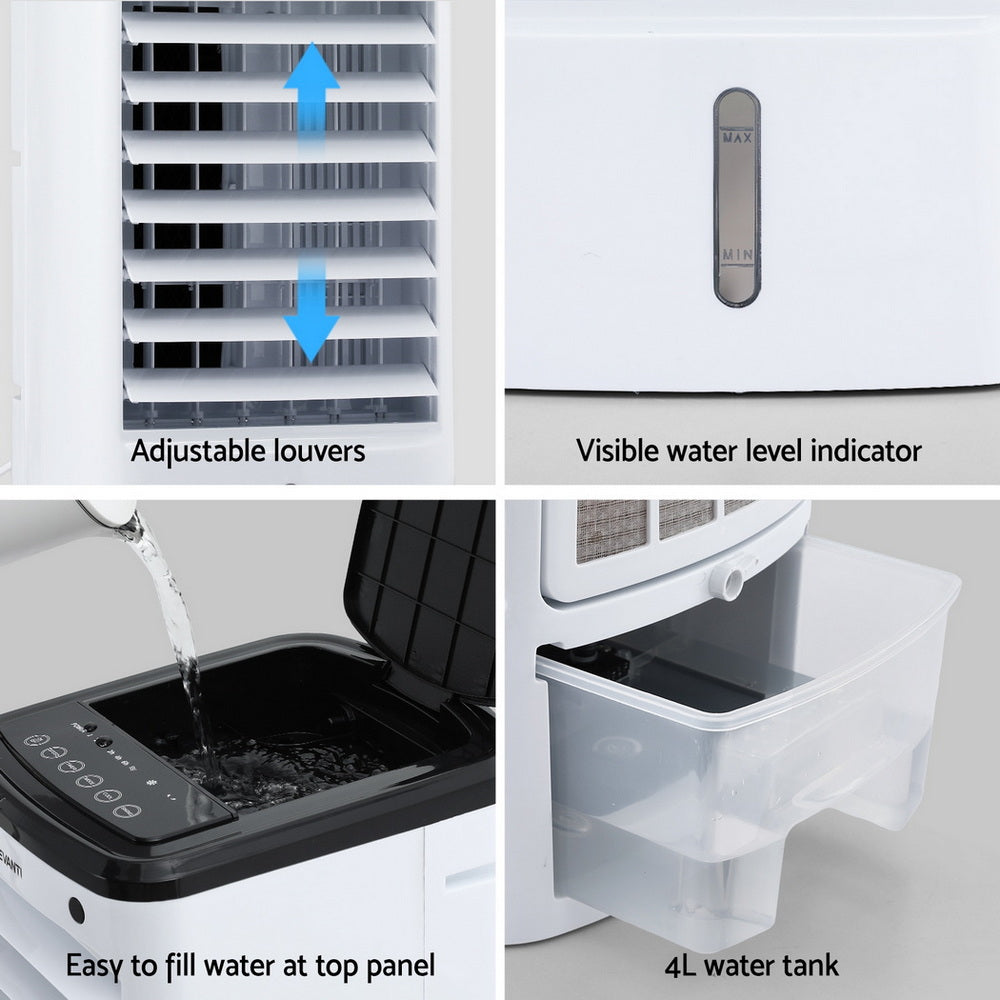 Devanti Evaporative Air Cooler Conditioner w/ Remote 4L - Appliances > Air Conditioners > Evaporative Coolers