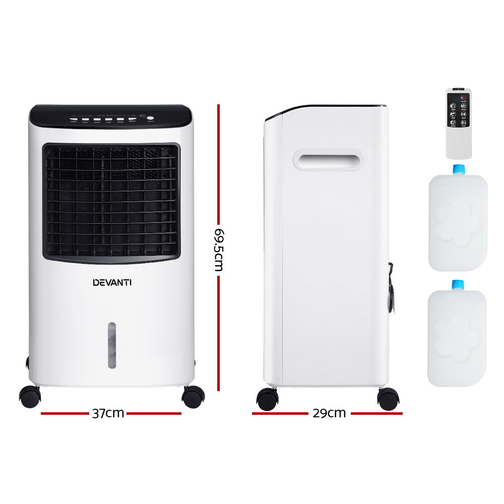 Devanti Evaporative Air Cooler Conditioner 8L - Appliances > Air Conditioners > Evaporative Coolers