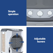 Devanti Evaporative Air Cooler Conditioner Commercial 45L - Appliances > Air Conditioners > Evaporative Coolers