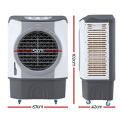 Devanti Evaporative Air Cooler Conditioner Commercial 45L - Appliances > Air Conditioners > Evaporative Coolers