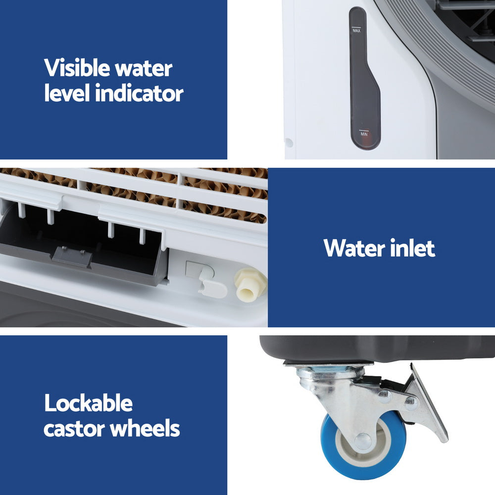 Devanti Evaporative Air Cooler Conditioner Commercial 45L - Appliances > Air Conditioners > Evaporative Coolers