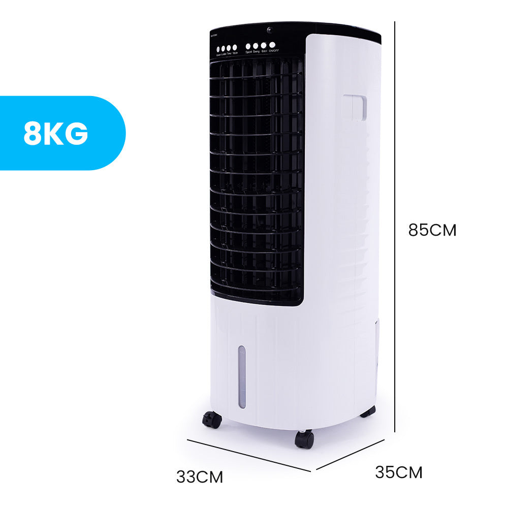 POLYCOOL 12L Portable Evaporative Air Cooler 24 Hour Timer 4 in 1 Cooling Fan - Appliances > Air Conditioners >