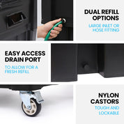 POLYCOOL 130L 750W Evaporative Air Cooler Commercial Industrial Grade Remote Control Purifier Fan - Appliances > Air