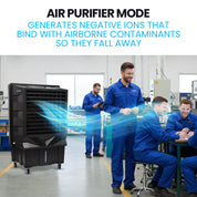POLYCOOL 130L 750W Evaporative Air Cooler Commercial Industrial Grade Remote Control Purifier Fan - Appliances > Air