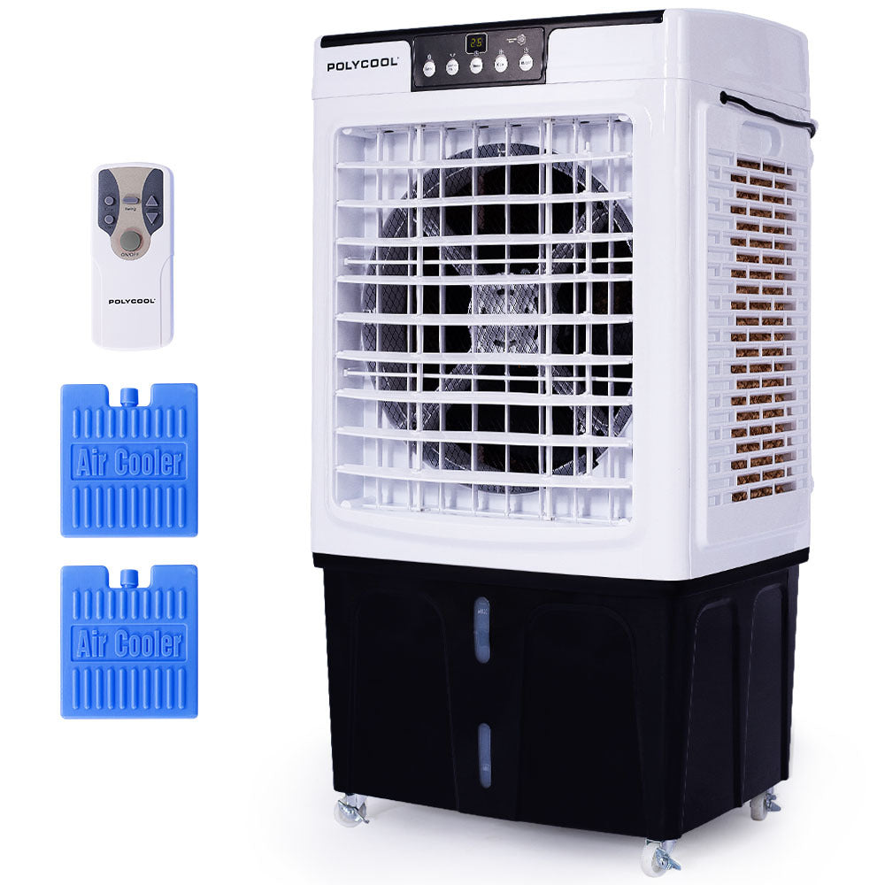 POLYCOOL 30L Evaporative Air Cooler Portable Industrial Fan Purifier Humidifier Remote Control - Appliances > Air