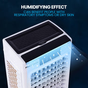 POLYCOOL 35L 220W Portable Evaporative Air Cooler 24 Hour Timer 4 in 1 Cooling Fan w/ Remote - Appliances > Air