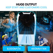 POLYCOOL 450W 80L Evaporative Air Cooler Commercial Grade Remote Control Fan - Appliances > Air Conditioners >