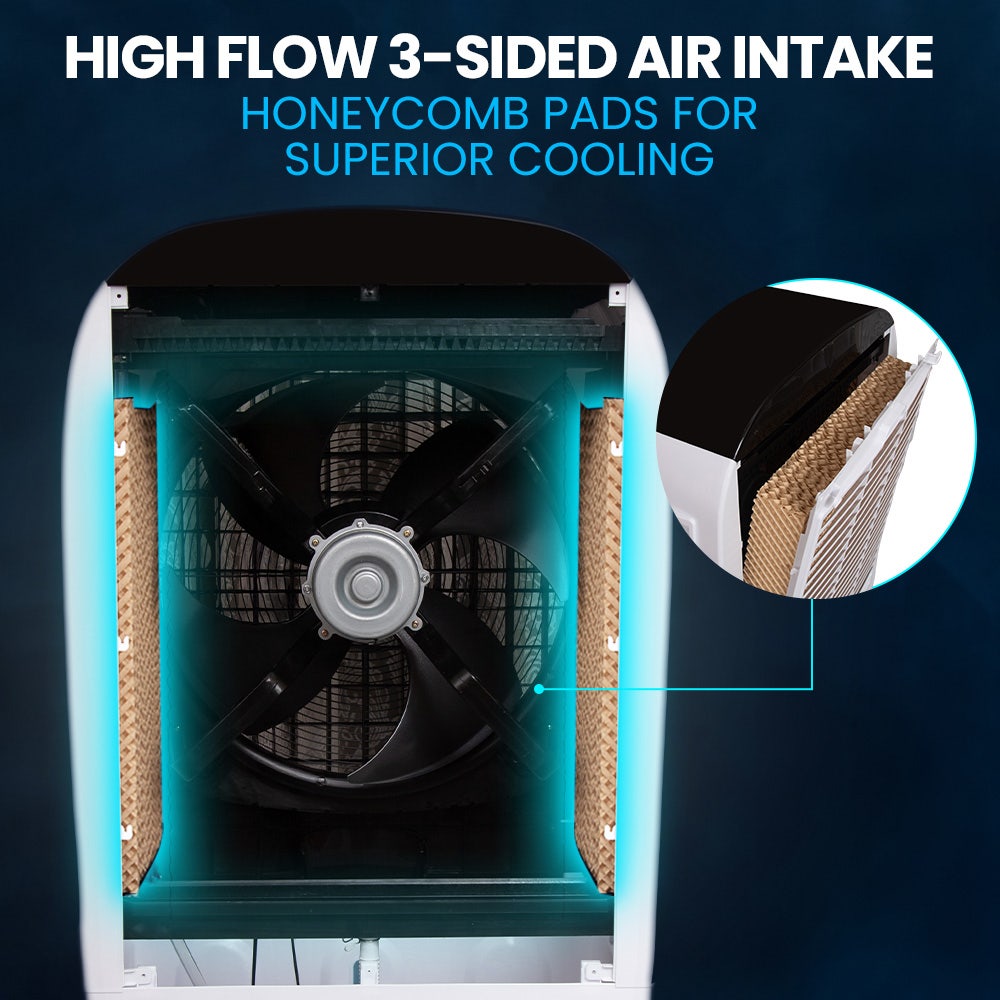 POLYCOOL 450W 80L Evaporative Air Cooler Commercial Grade Remote Control Fan - Appliances > Air Conditioners >